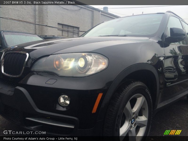 Black Sapphire Metallic / Black 2007 BMW X5 3.0si