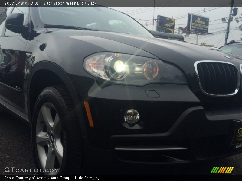 Black Sapphire Metallic / Black 2007 BMW X5 3.0si