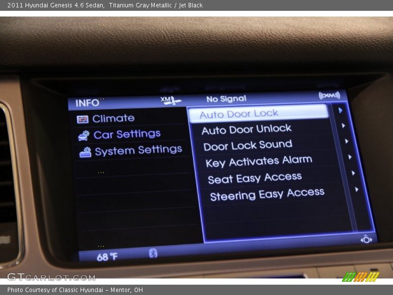 Titanium Gray Metallic / Jet Black 2011 Hyundai Genesis 4.6 Sedan