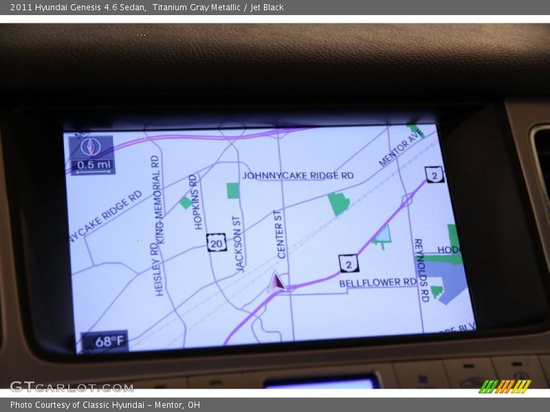 Titanium Gray Metallic / Jet Black 2011 Hyundai Genesis 4.6 Sedan