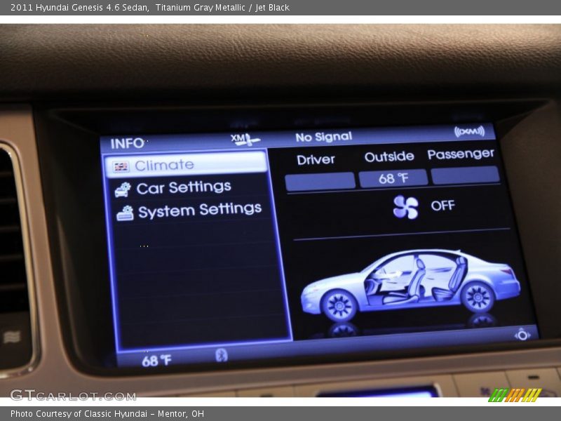 Titanium Gray Metallic / Jet Black 2011 Hyundai Genesis 4.6 Sedan