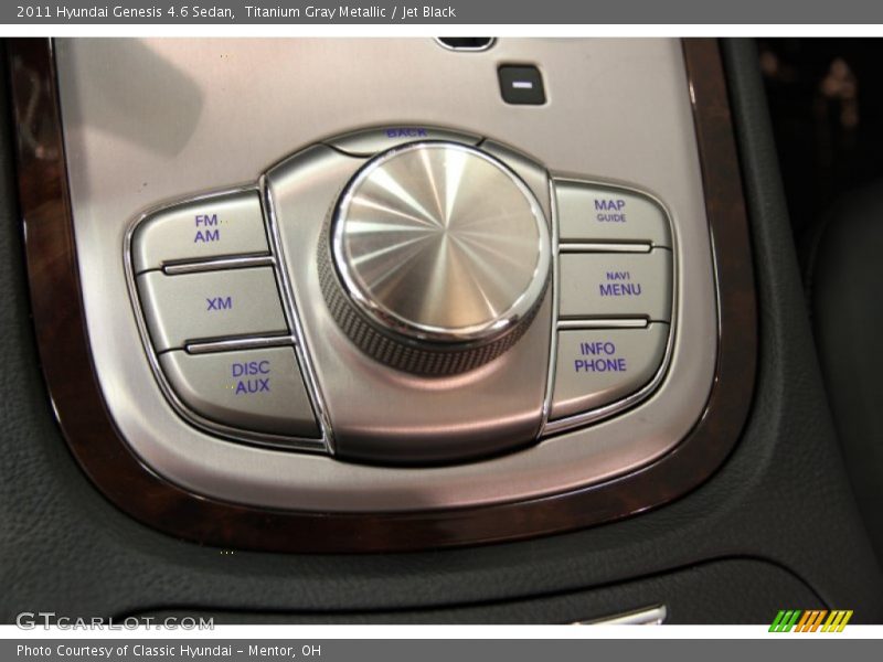 Titanium Gray Metallic / Jet Black 2011 Hyundai Genesis 4.6 Sedan