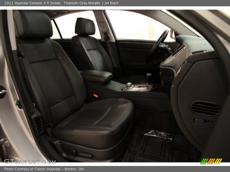 Titanium Gray Metallic / Jet Black 2011 Hyundai Genesis 4.6 Sedan
