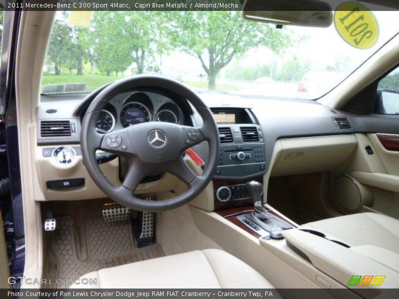 Capri Blue Metallic / Almond/Mocha 2011 Mercedes-Benz C 300 Sport 4Matic