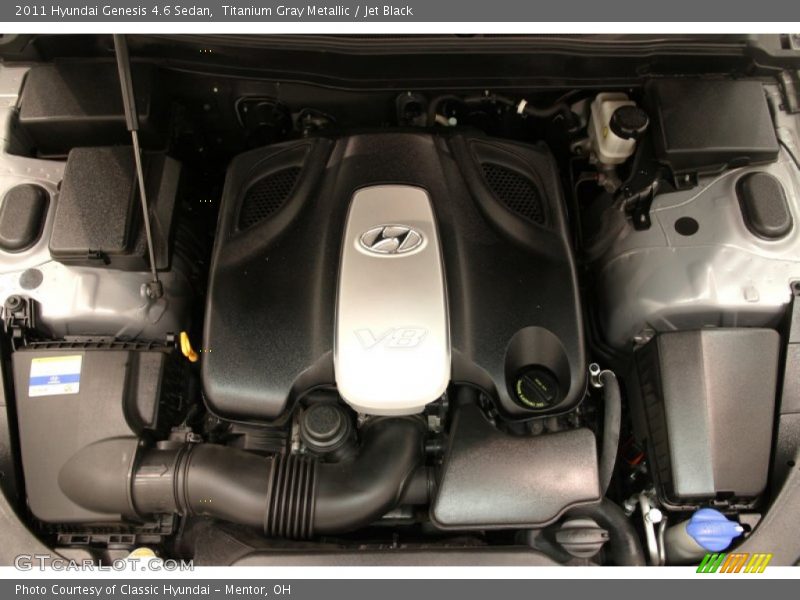 Titanium Gray Metallic / Jet Black 2011 Hyundai Genesis 4.6 Sedan