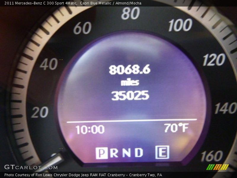 Capri Blue Metallic / Almond/Mocha 2011 Mercedes-Benz C 300 Sport 4Matic