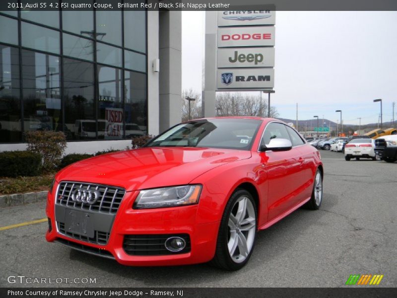 Brilliant Red / Black Silk Nappa Leather 2011 Audi S5 4.2 FSI quattro Coupe