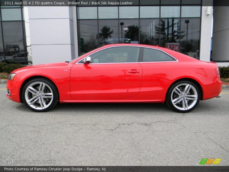 Brilliant Red / Black Silk Nappa Leather 2011 Audi S5 4.2 FSI quattro Coupe