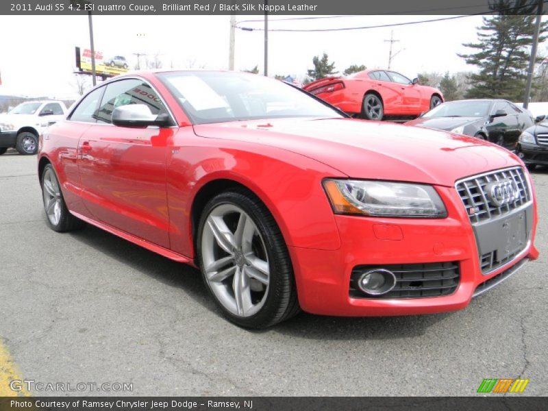 Brilliant Red / Black Silk Nappa Leather 2011 Audi S5 4.2 FSI quattro Coupe