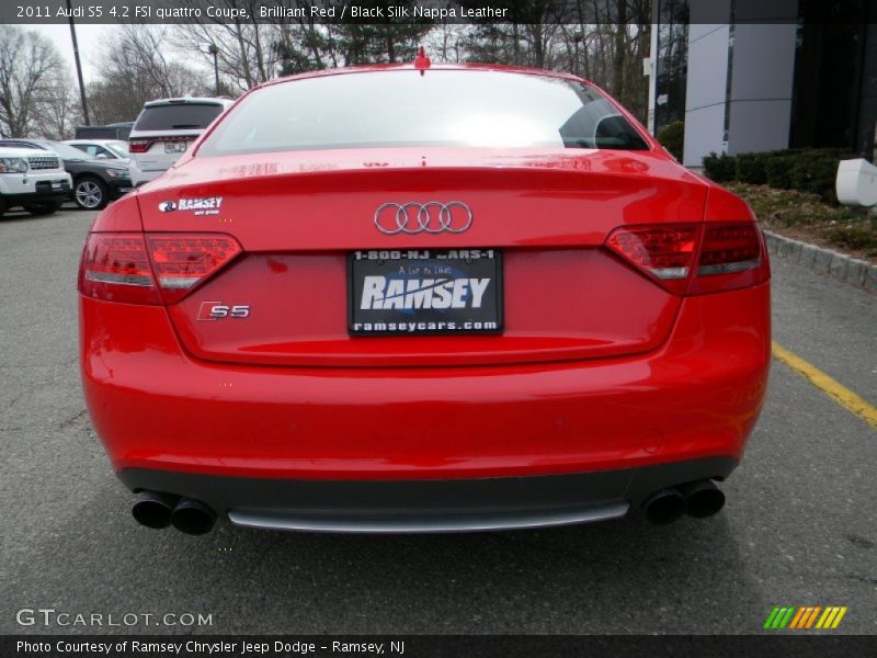 Brilliant Red / Black Silk Nappa Leather 2011 Audi S5 4.2 FSI quattro Coupe