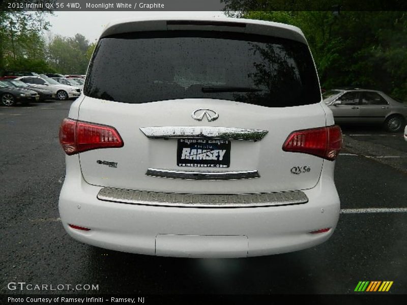 Moonlight White / Graphite 2012 Infiniti QX 56 4WD