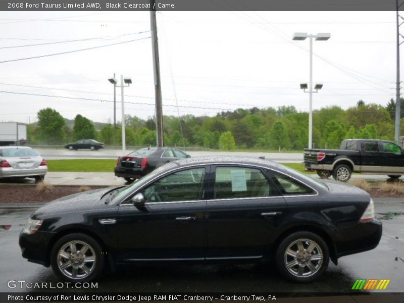 Black Clearcoat / Camel 2008 Ford Taurus Limited AWD