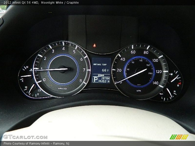 Moonlight White / Graphite 2012 Infiniti QX 56 4WD