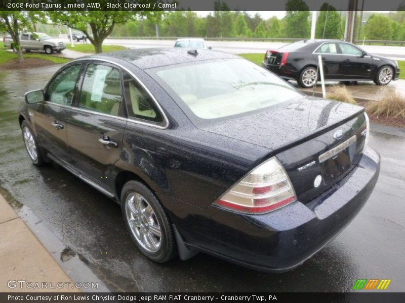 Black Clearcoat / Camel 2008 Ford Taurus Limited AWD