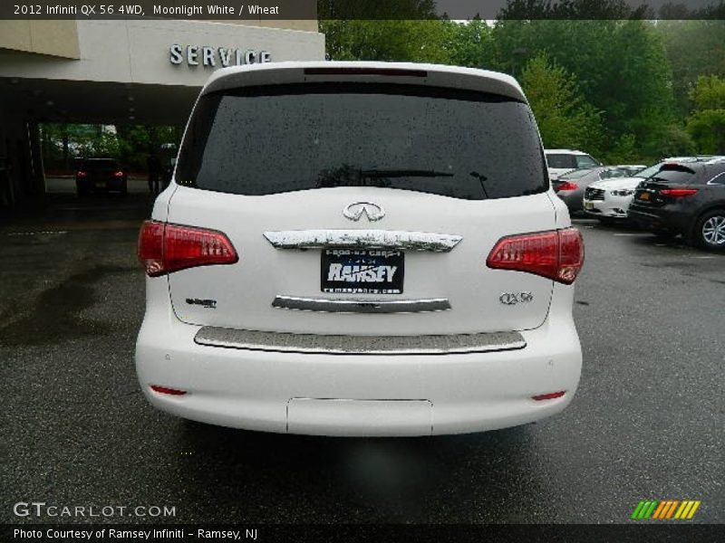 Moonlight White / Wheat 2012 Infiniti QX 56 4WD