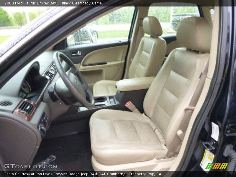 Black Clearcoat / Camel 2008 Ford Taurus Limited AWD