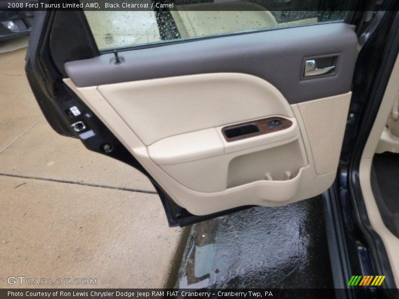 Black Clearcoat / Camel 2008 Ford Taurus Limited AWD