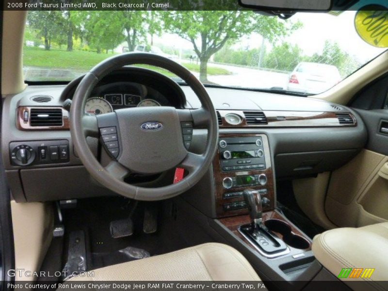 Black Clearcoat / Camel 2008 Ford Taurus Limited AWD