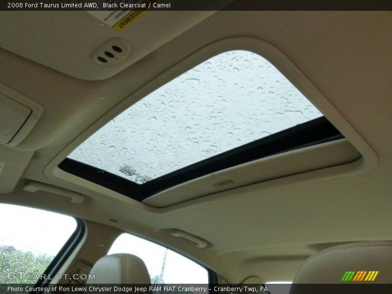 Black Clearcoat / Camel 2008 Ford Taurus Limited AWD