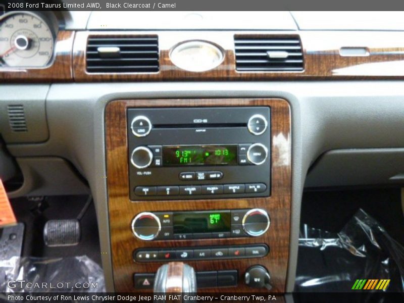 Black Clearcoat / Camel 2008 Ford Taurus Limited AWD