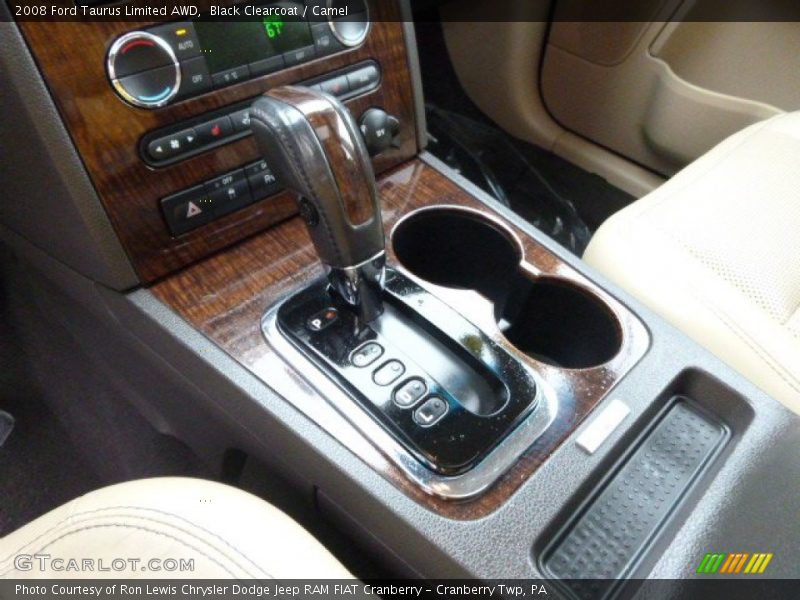 Black Clearcoat / Camel 2008 Ford Taurus Limited AWD