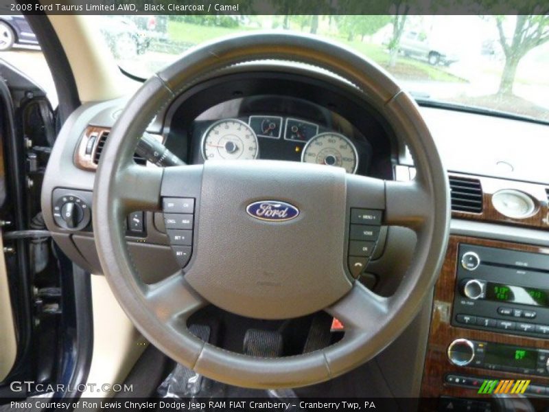 Black Clearcoat / Camel 2008 Ford Taurus Limited AWD