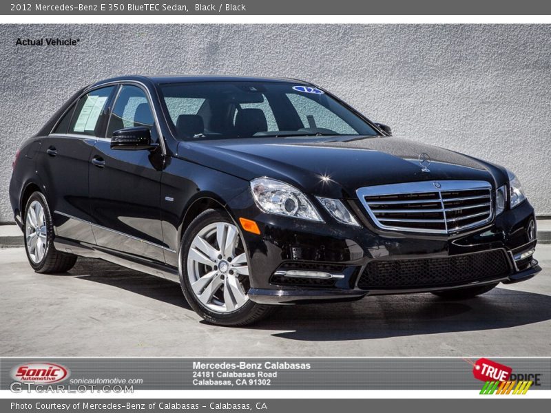 Black / Black 2012 Mercedes-Benz E 350 BlueTEC Sedan