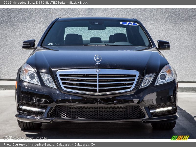 Black / Black 2012 Mercedes-Benz E 350 BlueTEC Sedan