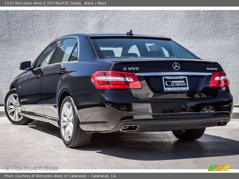 Black / Black 2012 Mercedes-Benz E 350 BlueTEC Sedan