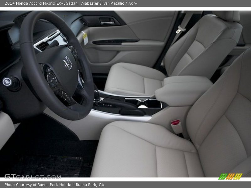 Alabaster Silver Metallic / Ivory 2014 Honda Accord Hybrid EX-L Sedan