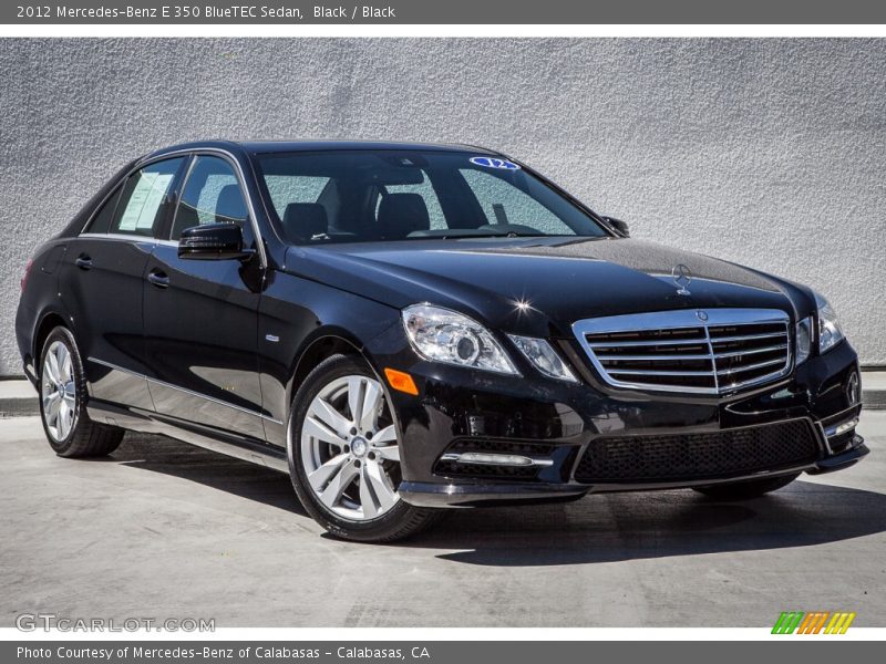 Black / Black 2012 Mercedes-Benz E 350 BlueTEC Sedan