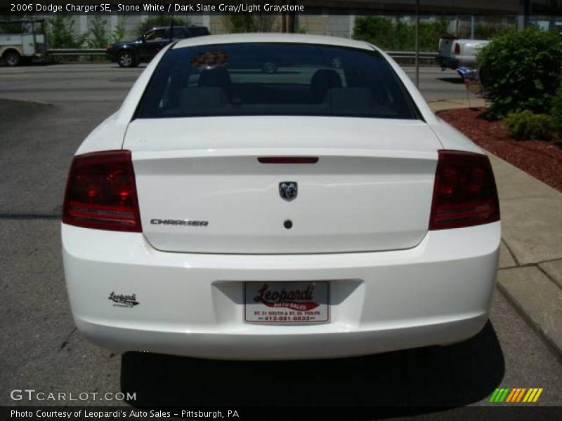 Stone White / Dark Slate Gray/Light Graystone 2006 Dodge Charger SE
