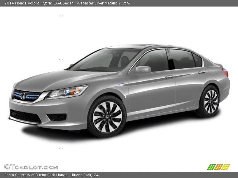 Alabaster Silver Metallic / Ivory 2014 Honda Accord Hybrid EX-L Sedan