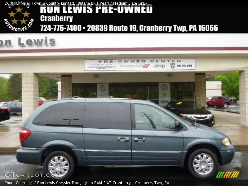 Butane Blue Pearl / Medium Slate Gray 2005 Chrysler Town & Country Limited