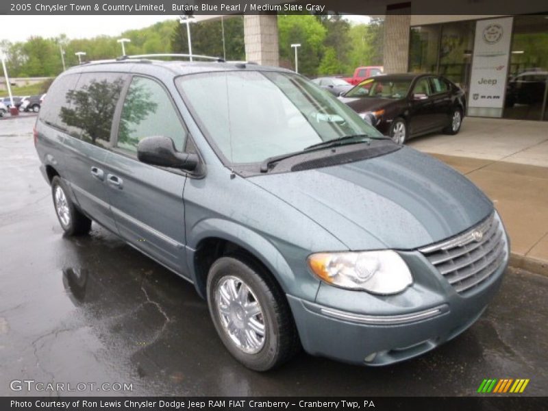 Butane Blue Pearl / Medium Slate Gray 2005 Chrysler Town & Country Limited