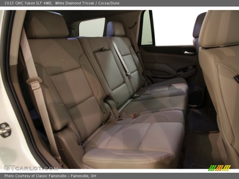 White Diamond Tricoat / Cocoa/Dune 2015 GMC Yukon SLT 4WD