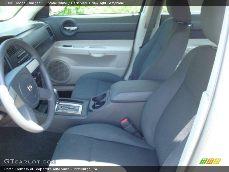Stone White / Dark Slate Gray/Light Graystone 2006 Dodge Charger SE