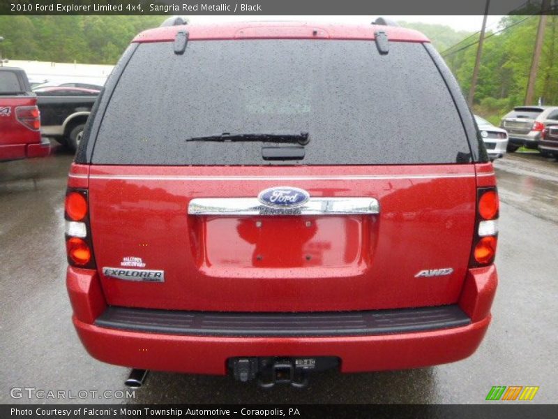 Sangria Red Metallic / Black 2010 Ford Explorer Limited 4x4