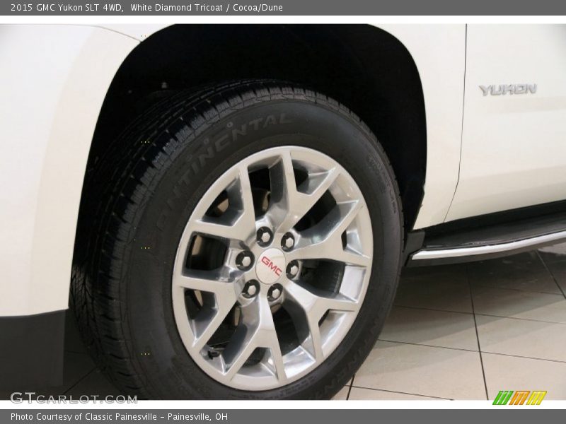 White Diamond Tricoat / Cocoa/Dune 2015 GMC Yukon SLT 4WD