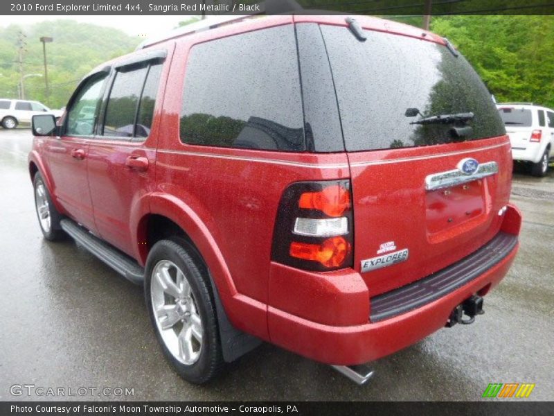 Sangria Red Metallic / Black 2010 Ford Explorer Limited 4x4