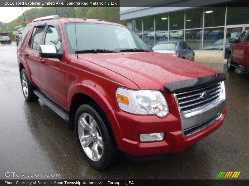 Sangria Red Metallic / Black 2010 Ford Explorer Limited 4x4