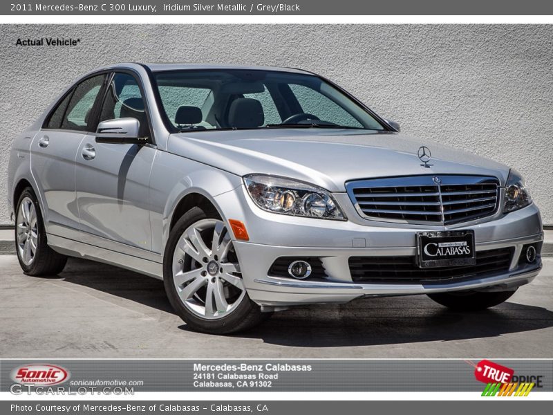 Iridium Silver Metallic / Grey/Black 2011 Mercedes-Benz C 300 Luxury