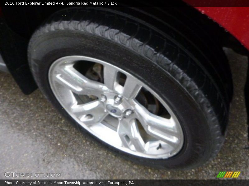Sangria Red Metallic / Black 2010 Ford Explorer Limited 4x4