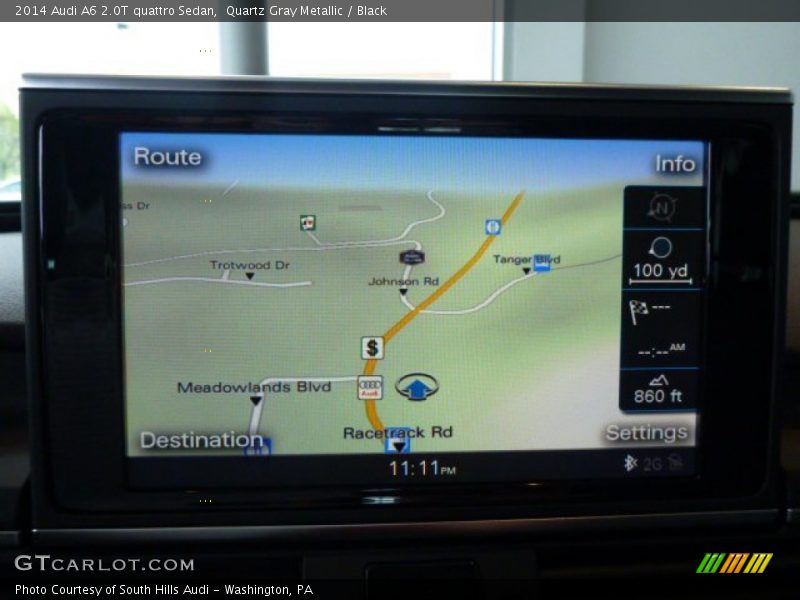 Quartz Gray Metallic / Black 2014 Audi A6 2.0T quattro Sedan