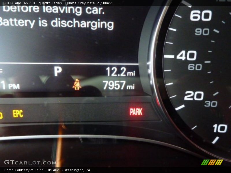 Quartz Gray Metallic / Black 2014 Audi A6 2.0T quattro Sedan