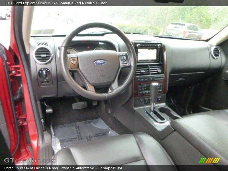 Sangria Red Metallic / Black 2010 Ford Explorer Limited 4x4