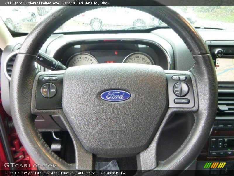 Sangria Red Metallic / Black 2010 Ford Explorer Limited 4x4