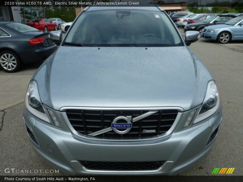 Electric Silver Metallic / Anthracite/Lemon Green 2010 Volvo XC60 T6 AWD