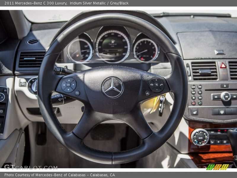Iridium Silver Metallic / Grey/Black 2011 Mercedes-Benz C 300 Luxury