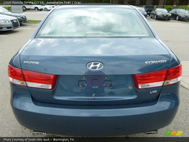 Aquamarine Pearl / Gray 2006 Hyundai Sonata GLS V6